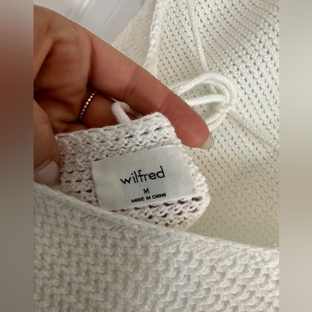 Aritzia Wilfred Crochet Halter Dress Size Medium - Picture 12 of 13